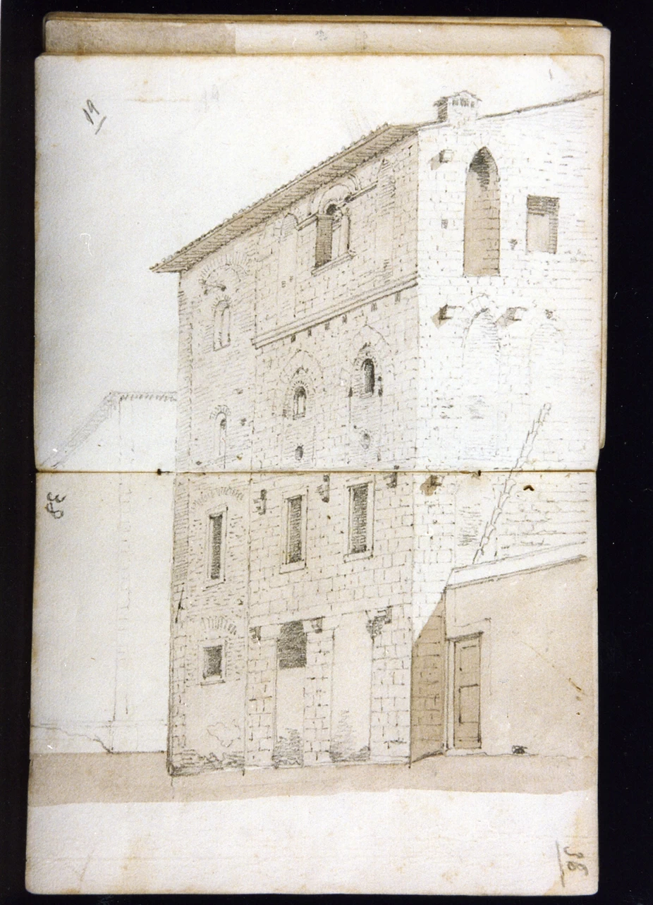 Studio di paesaggio con architettura - Museo Nazionale di san Martino, Napoli